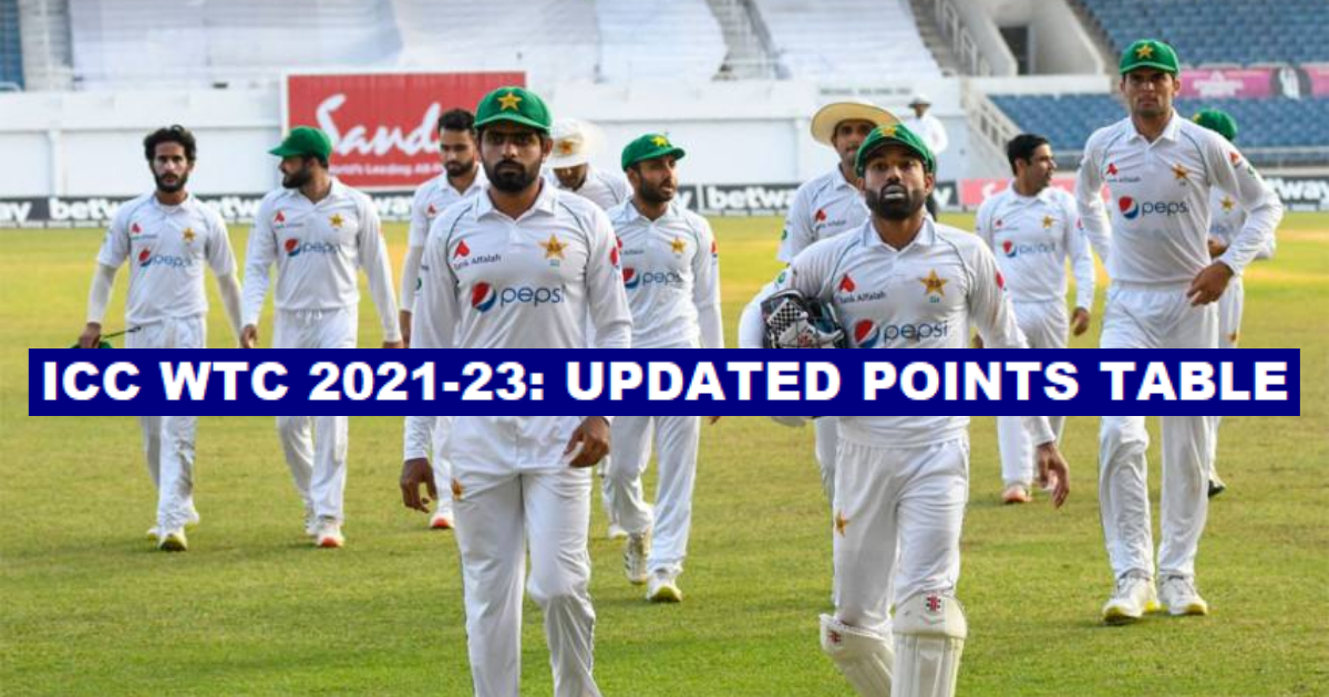 ICC World Test Championship 2021-23: Updated Points Table After The 2nd Test Between West Indies And Pakistan