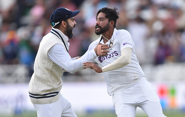 Virat Kohli and Mohammed Siraj