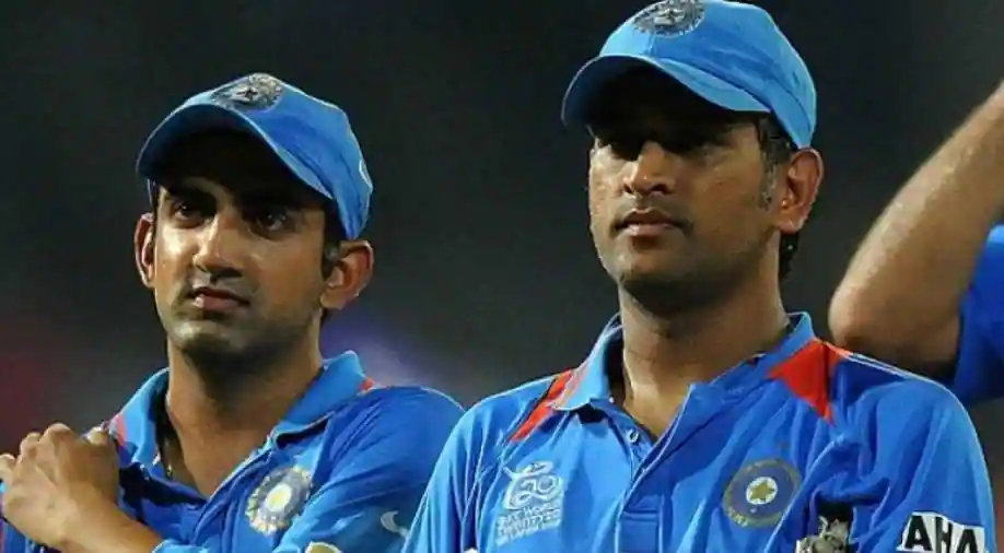 Gautam Gambhir and MS Dhoni. Photo- Twitter