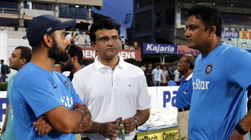 Anil Kumble, Virat Kohli, Sourav Ganguly