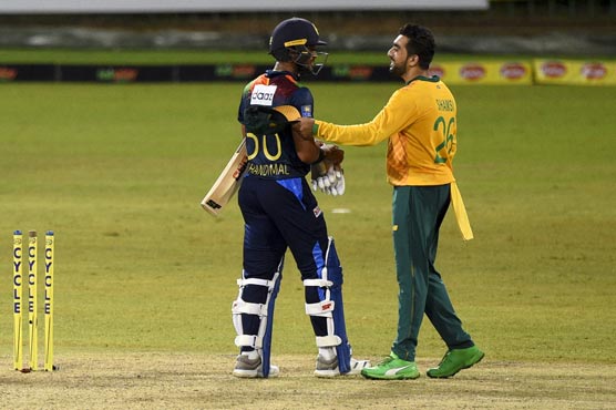 Dinesh Chandimal, Tabraiz Shamsi, Sri Lanka vs South Africa 2021