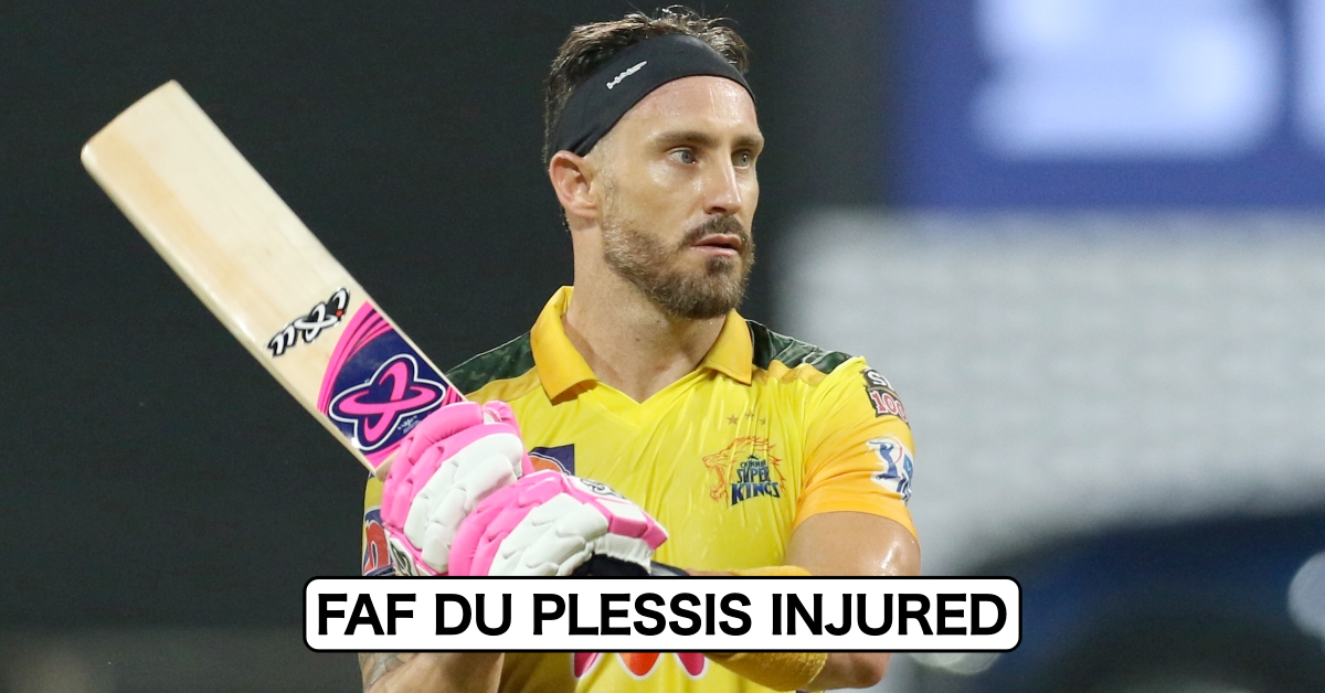 IPL 2021: Massive Blow For CSK As Faf du Plessis Gets Injured Ahead Of UAE Leg