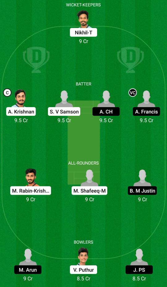 JRO vs ENC Dream11 prediction, fantasy cricket tips, play XI, pitch report, Dream11 team, injury update - Kerala Club Championship 2 JRO vs ENC Dream11 Prediction Fantasy Cricket Tips Dream11 Team Kerala Club Championship