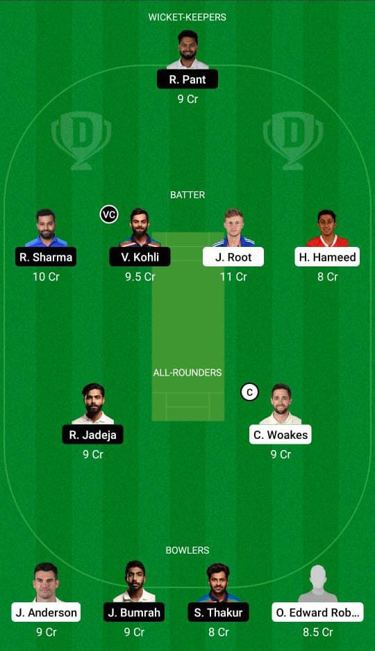 England vs India Dream11 Prediction Fantasy Cricket Tips Dream11 Team