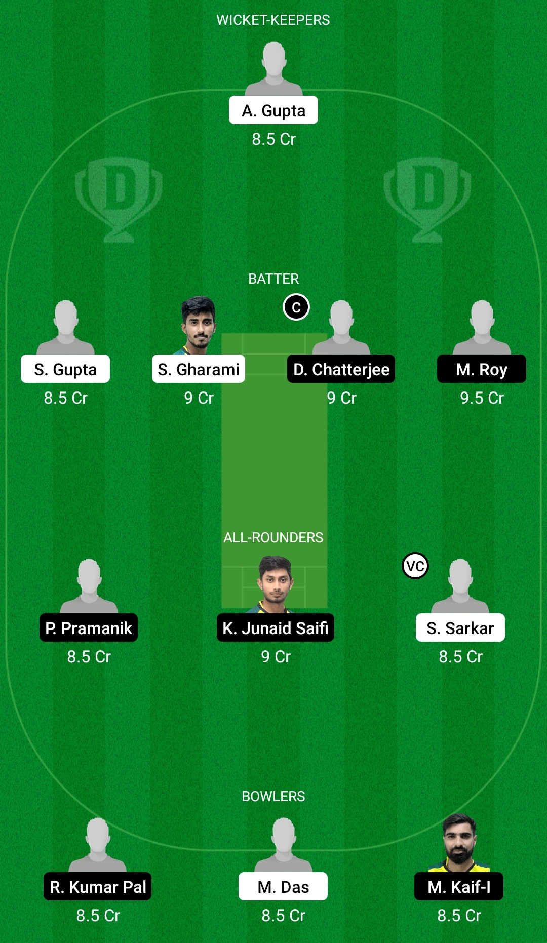 KW vs KB Dream11 Prediction Fantasy Cricket Tips Dream11 Team BYJU's Bengal T20 Challenge 