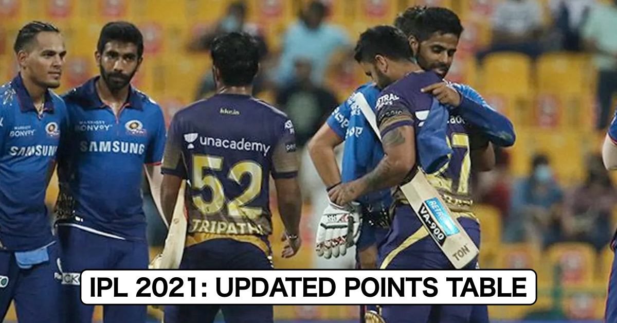 IPL 2021: Updated Points Table, Orange Cap, And Purple Cap Table After MI vs KKR