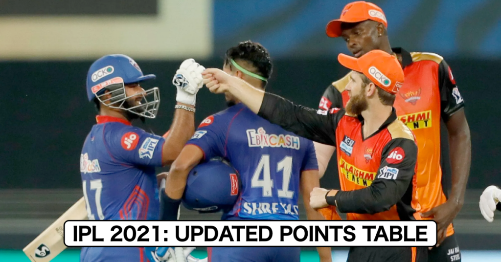 IPL 2021 Updated Points Table, Orange Cap, And Purple Cap Table After