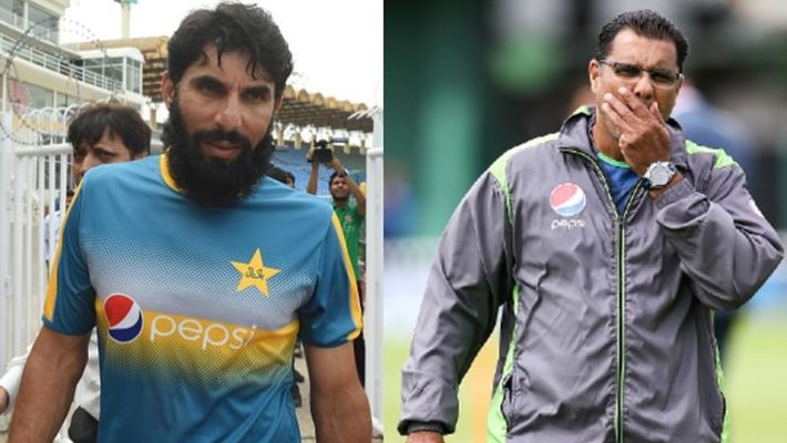 Misbah Ul Haq And Waqar Younis. Photo- Twitter