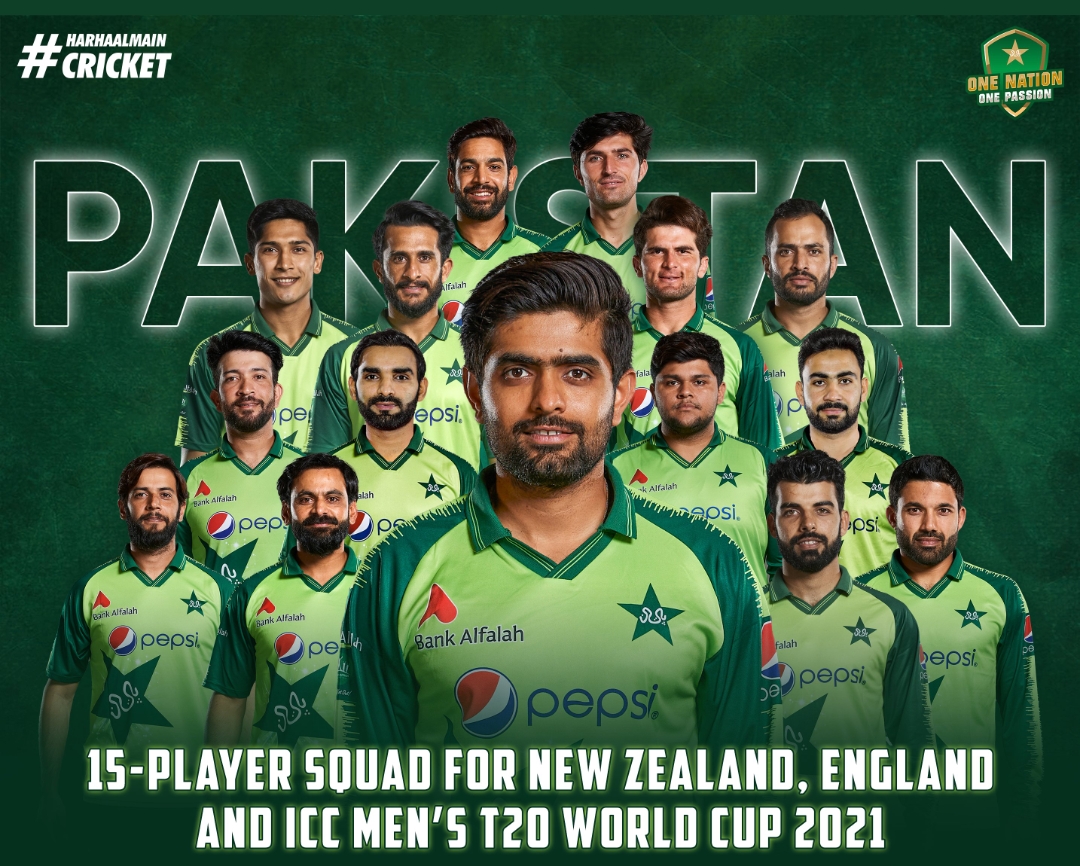 Pakistan Squad For T20 World Cup 2021