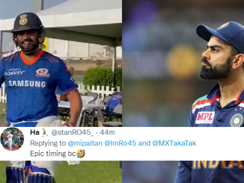 'Great Timing Admin'- Fans Laud Mumbai Indians' Admin As He Welcomes Rohit Sharma Moments After Virat Kohli Stepping Down As Indian Captain