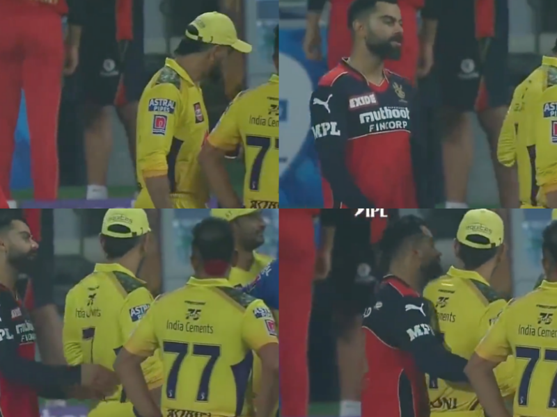 Watch: Virat Kohli Hugs MS Dhoni From Behind After RCB Loses To CSK In The IPL 2021 Southern Derby