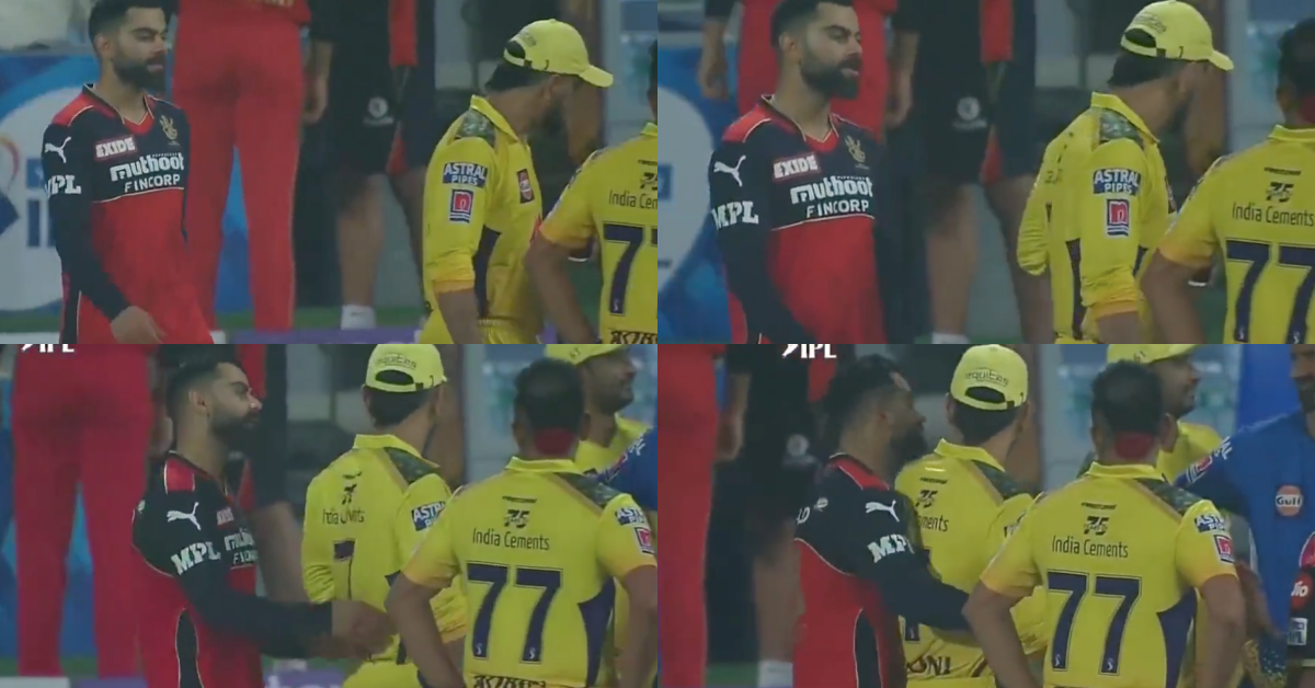 Watch: Virat Kohli Hugs MS Dhoni From Behind After RCB Loses To CSK In The IPL 2021 Southern Derby