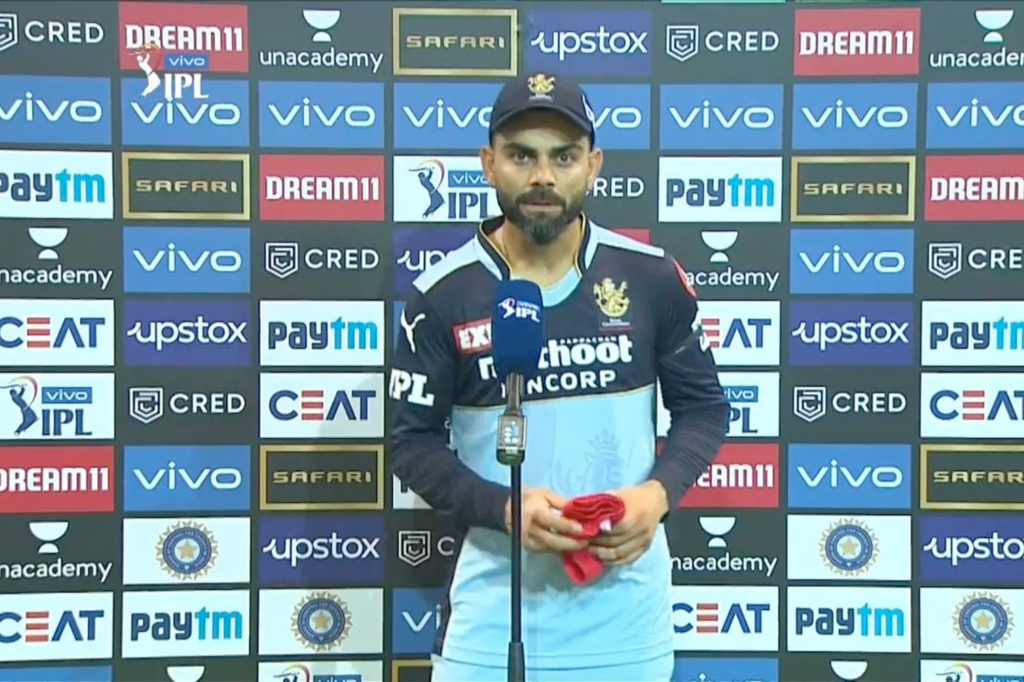 Virat Kohli, Virat Kohli Blue RCB Jersey, Virat Kohli IPL 2021