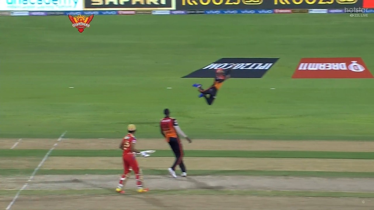 J Suchith taking a blinder off Jason Holder to remove Deepak Hooda. Photo- IPL