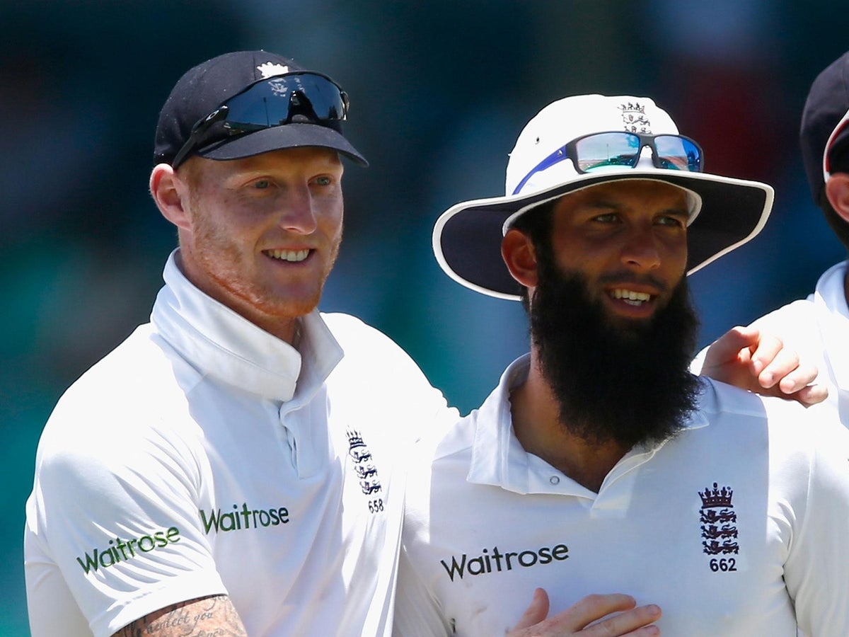 Moeen Ali and Ben Stokes. Photo- Getty