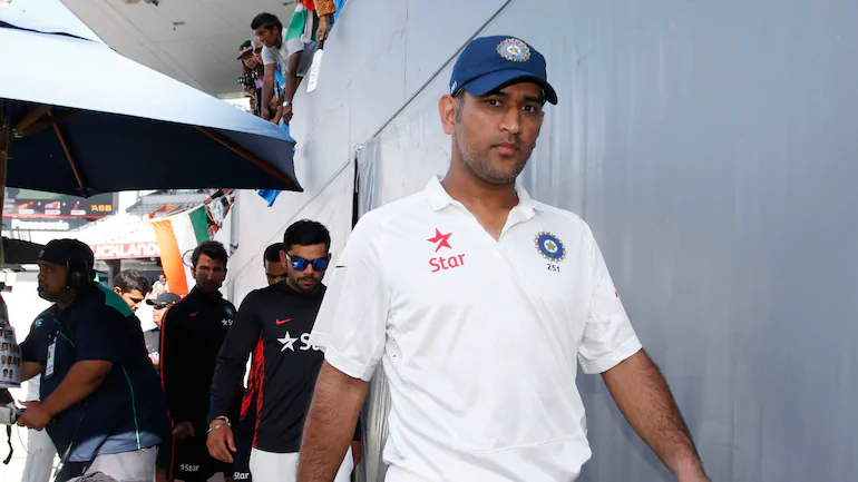 MS Dhoni during his last Test match for India in 2014. Photo-Getty