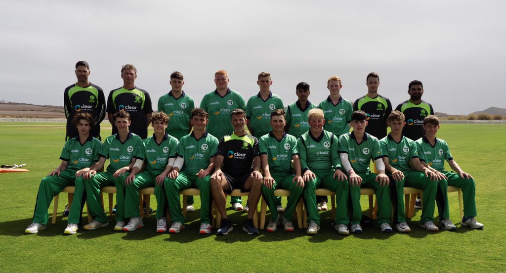 Ireland's U19 team.  Photo- Cricket Ireland