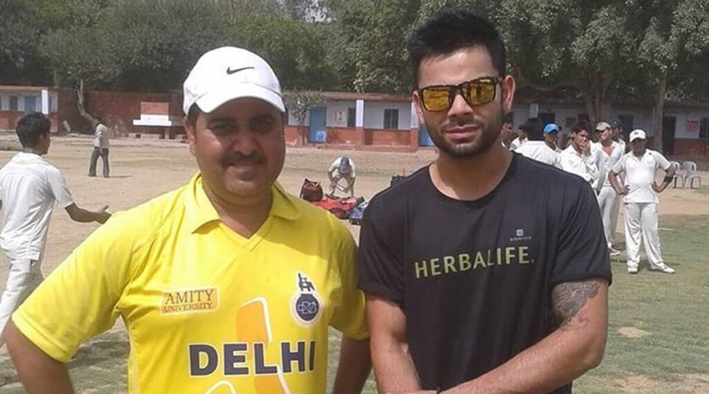 Rajkumar Sharma and Virat Kohli. Photo- Twitter