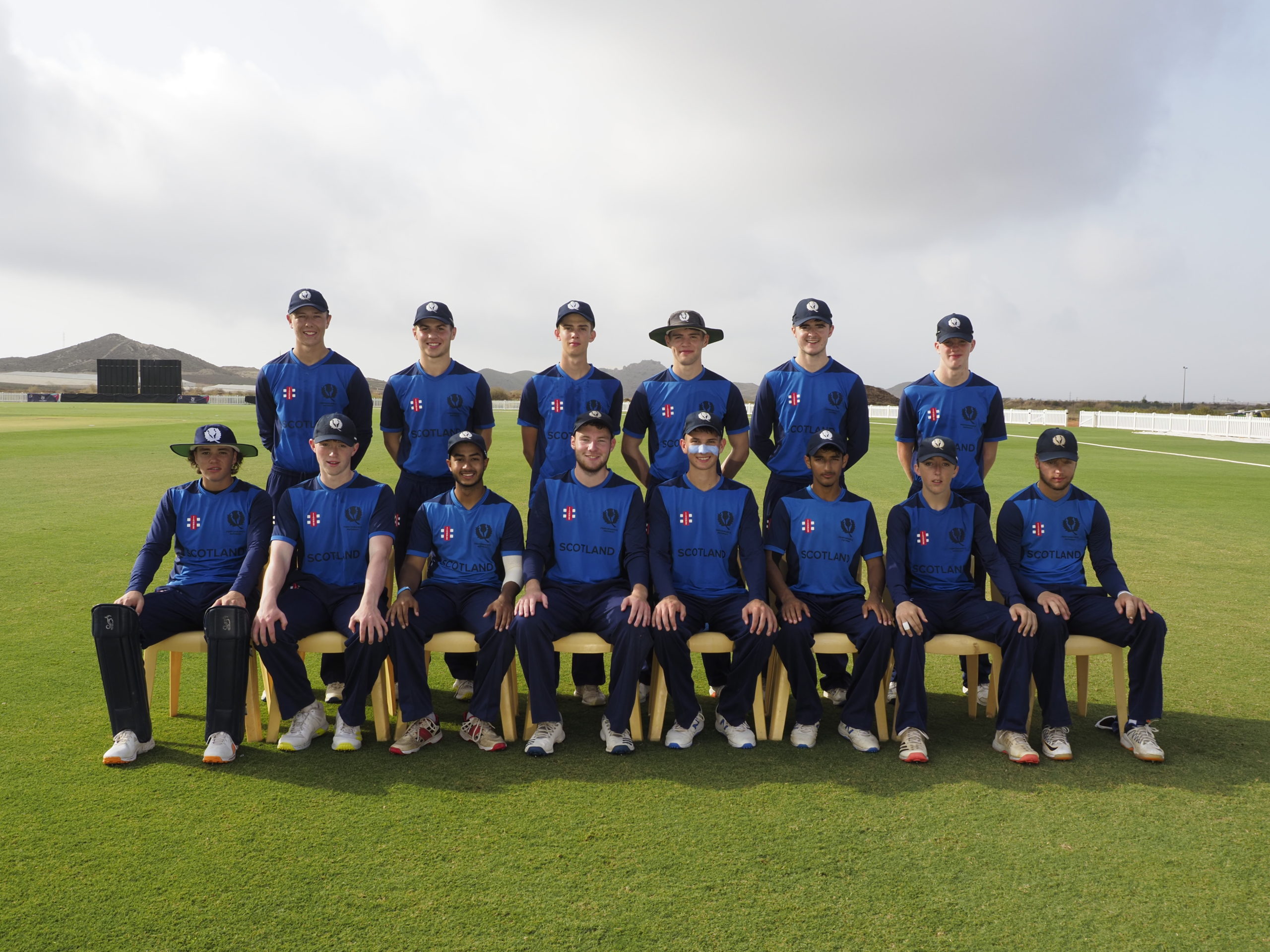 Scotland U19 team. Photo- Cricket Scotland