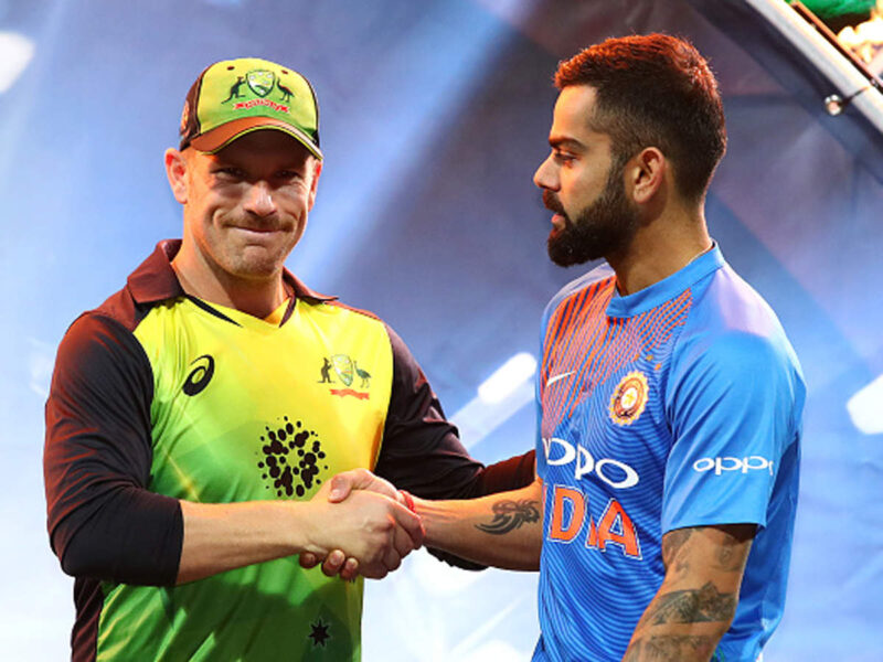 Aaron Finch and Virat Kohli