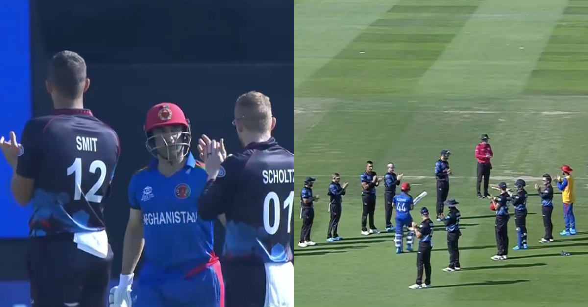T20 World Cup 2021: Watch – Asghar Afghan Receives A Guard Of Honour From Namibia In His Final International Match