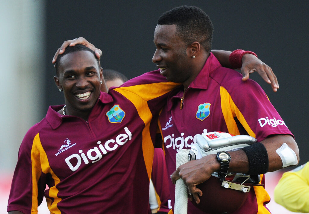 Dwayne Bravo and Kieron Pollard, Lendl Simmons