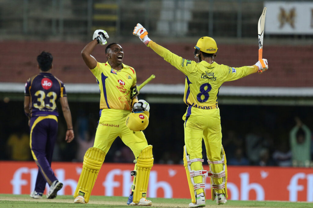 Dwyane Bravo and Ravindra Jadeja