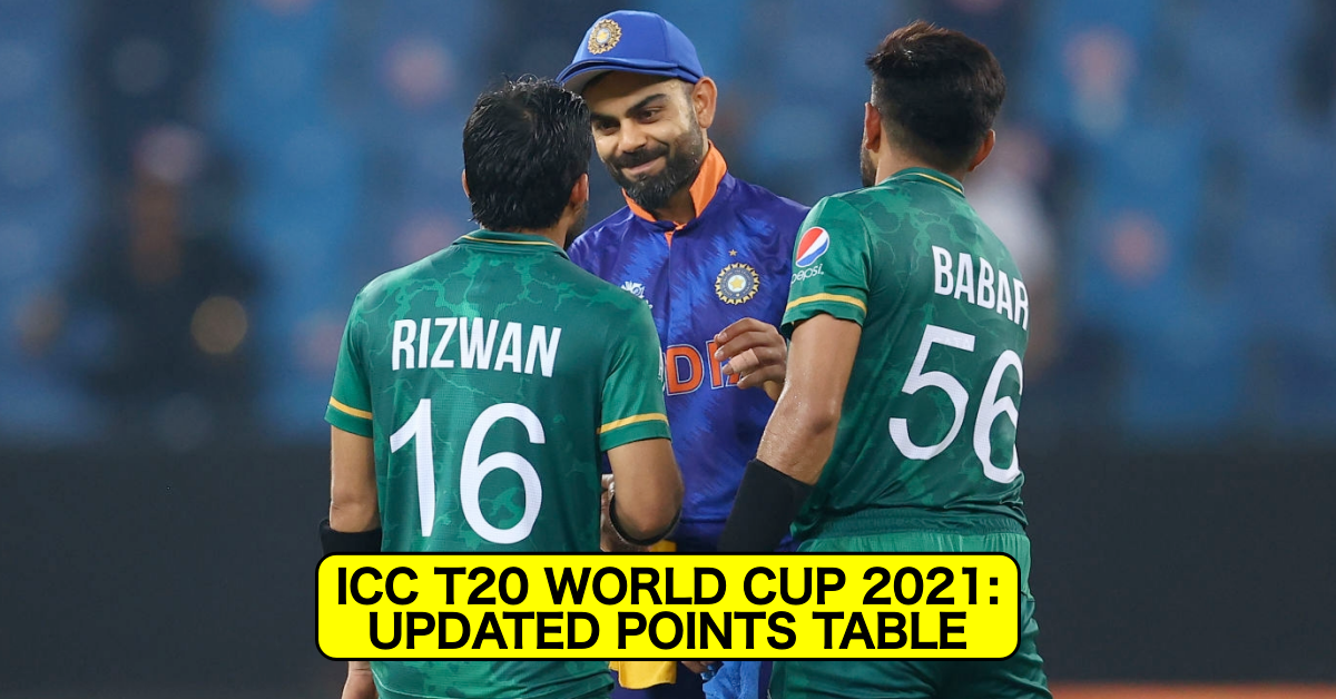 T20 points table 2021