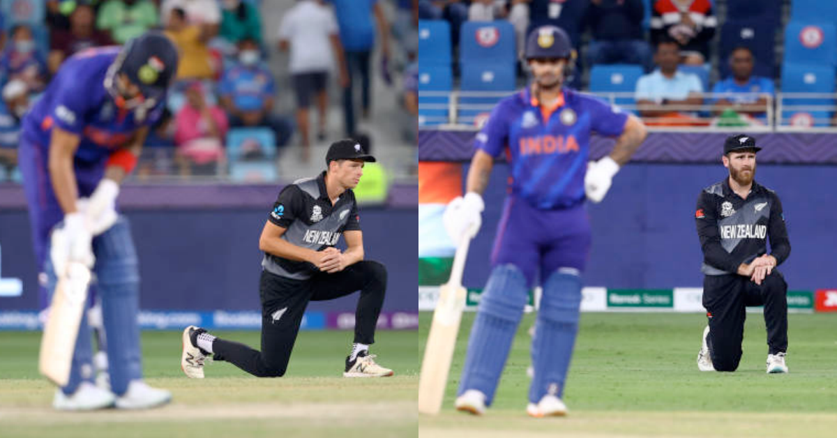 T20 World Cup 2021: India Don't Take The Knee In Support Of BLM Movement In Match 28 vs New Zealand