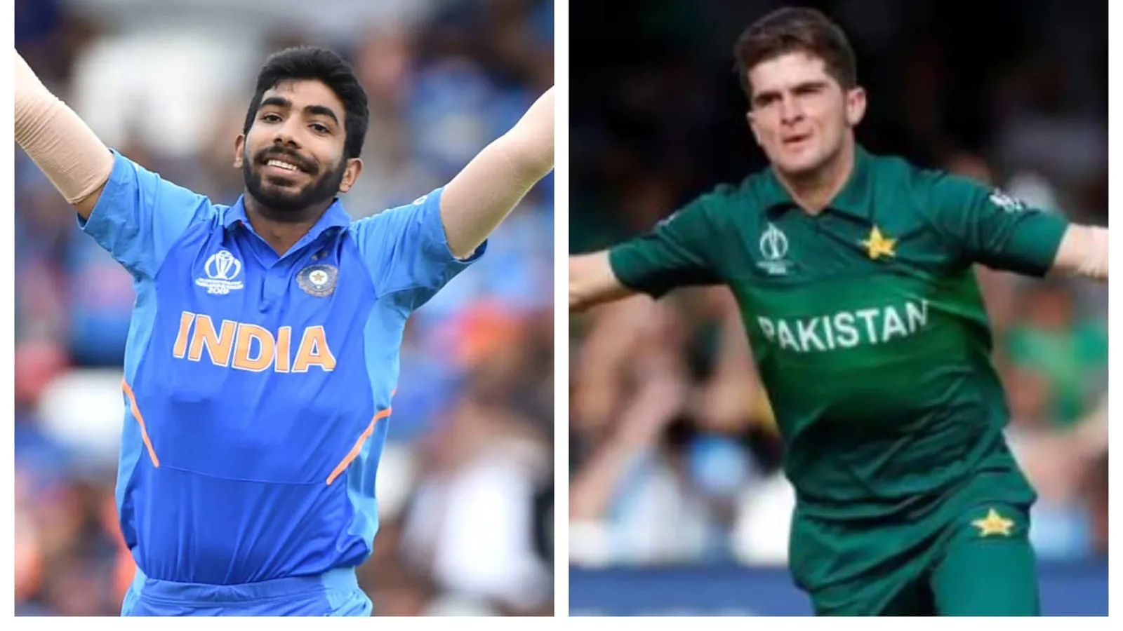 Jasprit Bumrah and Shaheen Shah Afridi. Photo- Getty