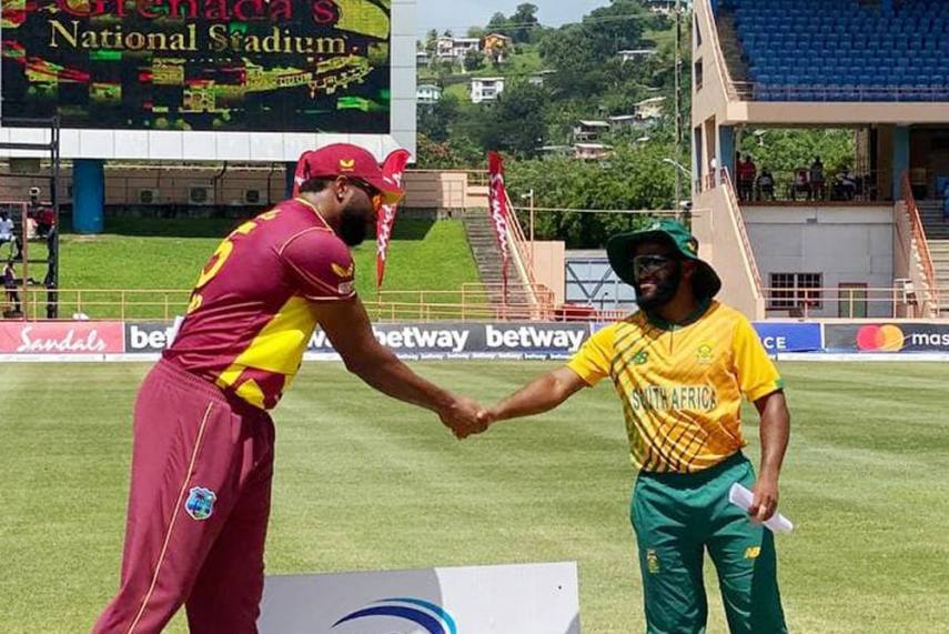 Kieron Pollard and Temba Bavuma