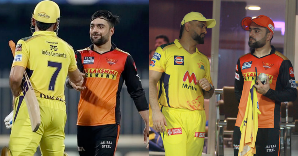 MS Dhoni, Rashid Khan, CSK, SRH, IPL 2021