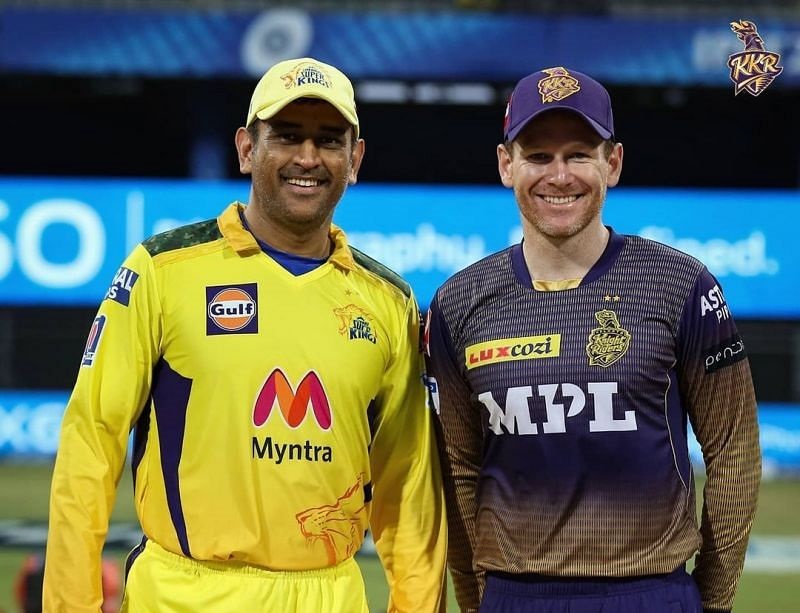 MS Dhoni and Eoin Morgan