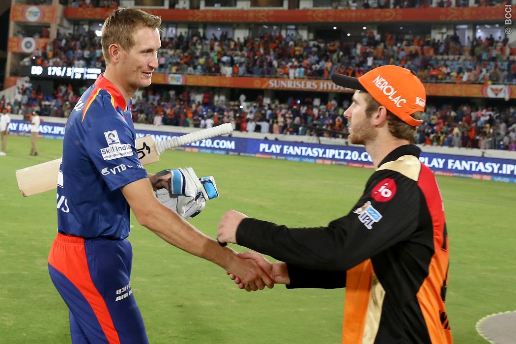 Chris Morris and Kane Williamson