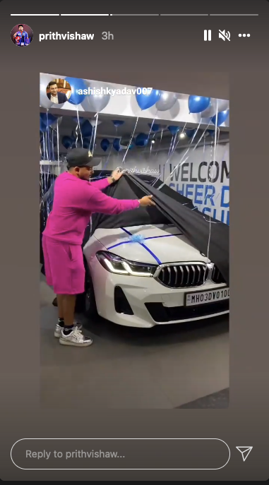 Prithvi Shaw Gifts Himself A BMW Car After IPL 2021