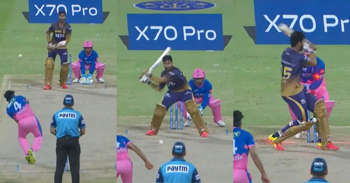 IPL 2021: Watch - Rahul Tewatia Castles Venkatesh Iyer As The Batsman Fails To Connect His Reverse Sweep