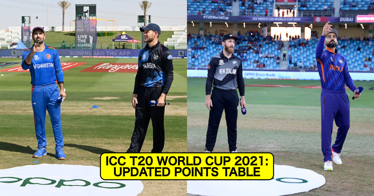 T20 World Cup 2021: Super 12 Points Table After Afghanistan vs Namibia & India vs New Zealand