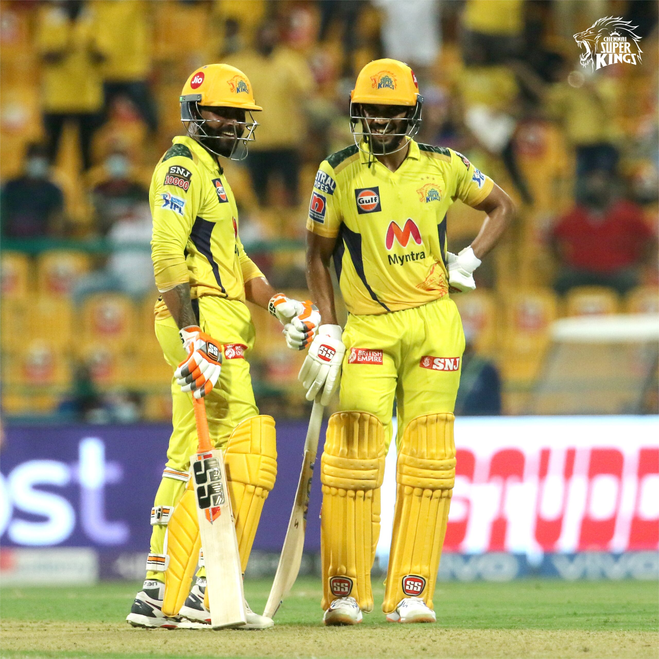 Ravindra Jadeja and Ruturaj Gaikwad of CSK. Photo- CSK Twitter