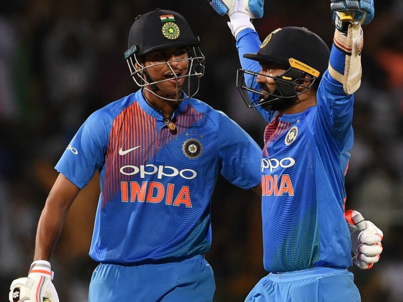 Dinesh Karthik and Washington Sundar.
