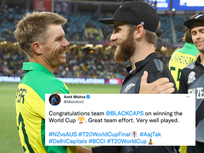 Amit Mishra Mistakenly Congratulates New Zealand Instead Of Australia For Winning T20 World Cup 2021; Later Deletes It