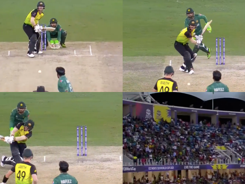 T20 World Cup 2021: Watch - David Warner Smashes Six To A Double Bounced Delivery From Mohammad Hafeez