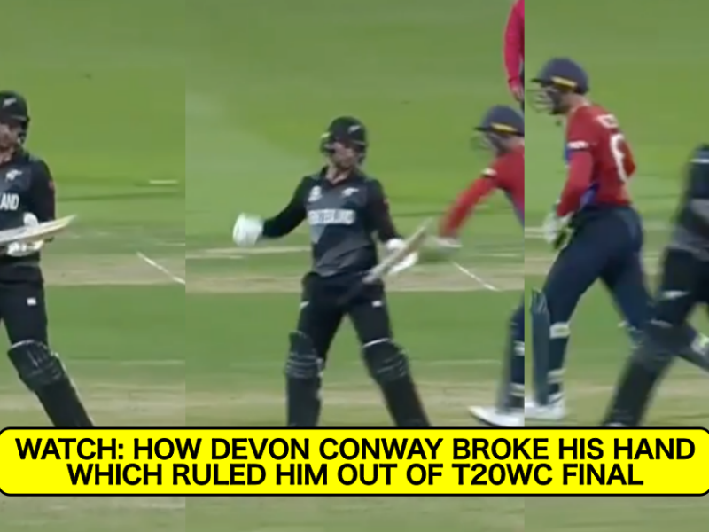 Watch: How Devon Conway Broke His Hand Which Ruled Him Out Of T20 World Cup 2021 Final