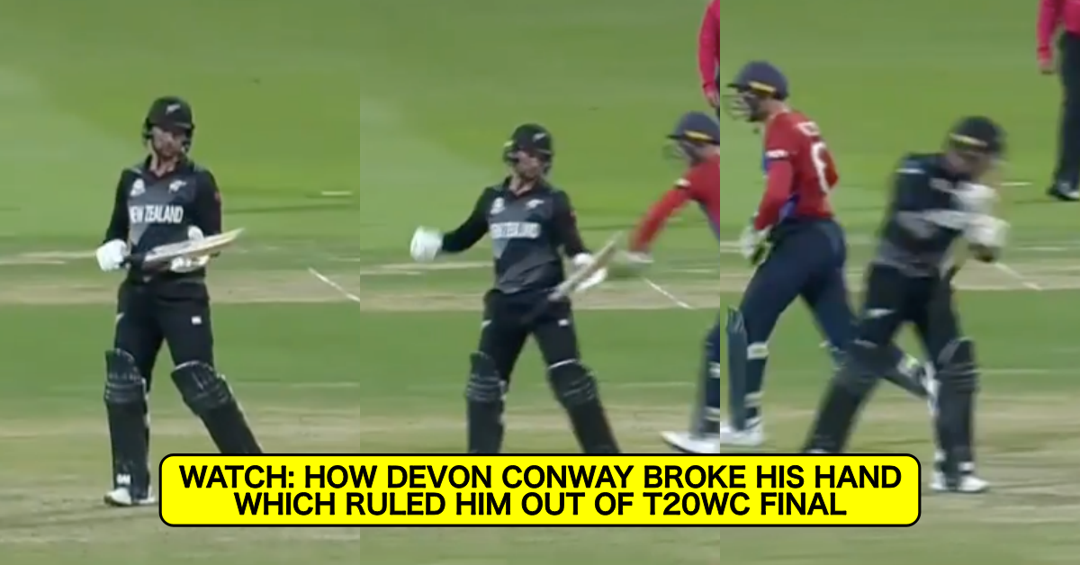 Watch: How Devon Conway Broke His Hand Which Ruled Him Out Of T20 World Cup 2021 Final