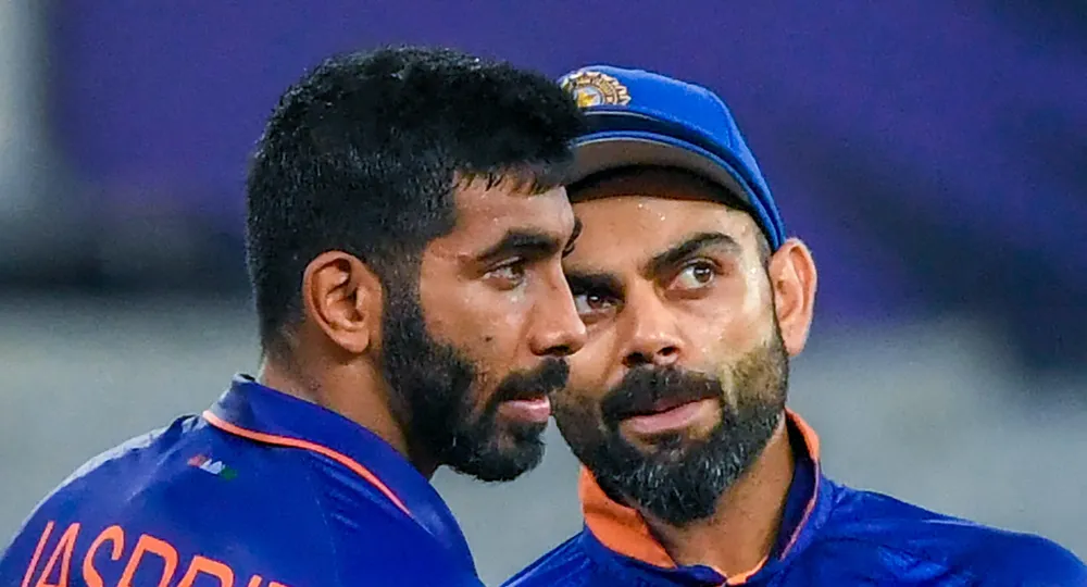 Virat Kohli and Jasprit Bumrah