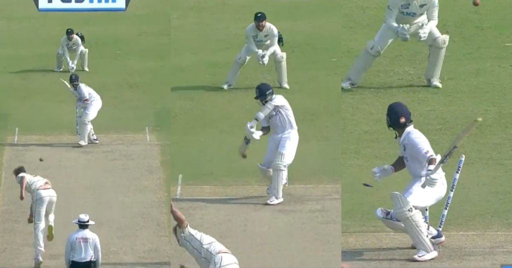 Watch - Ajinkya Rahane Inside-Edges Kyle Jamieson Onto His Stumps