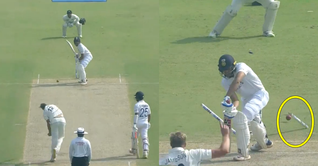 Kyle Jamieson Rips Through Shubman Gill's Defence On Day One