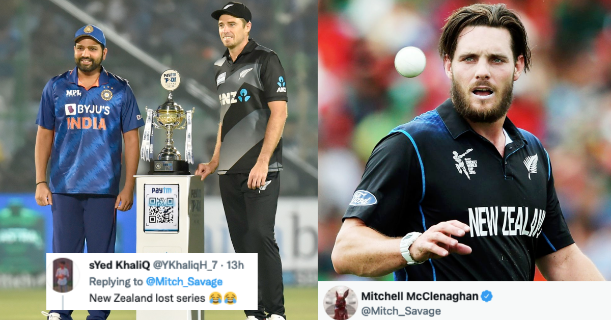 Indian Fan Makes Fun Of New Zealand For Losing T20I Series, Mitchell McClenaghan Comes Up With A Savage Response