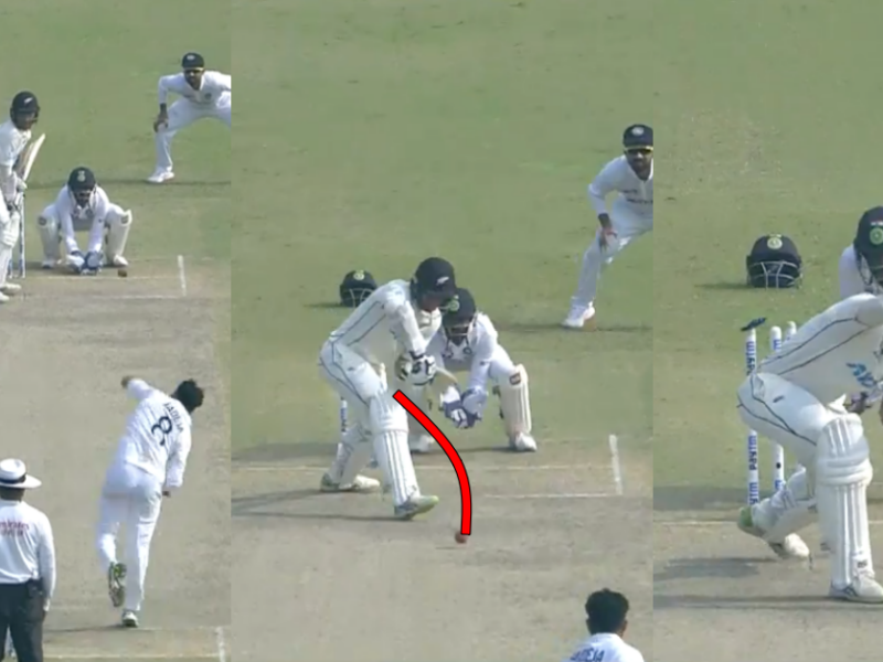 IND vs NZ 2021: Watch - Ravindra Jadeja Cleans Up Rachin Ravindra With A Big Spinning Delivery