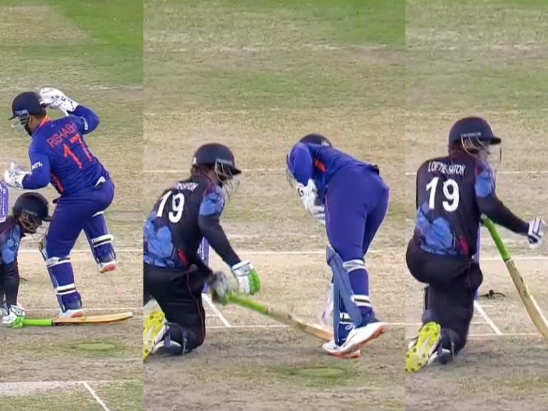 T20 World Cup 2021: Watch – Rishabh Pant Pays Respect Towards The Bat After Stepping On It In Namibia Clash