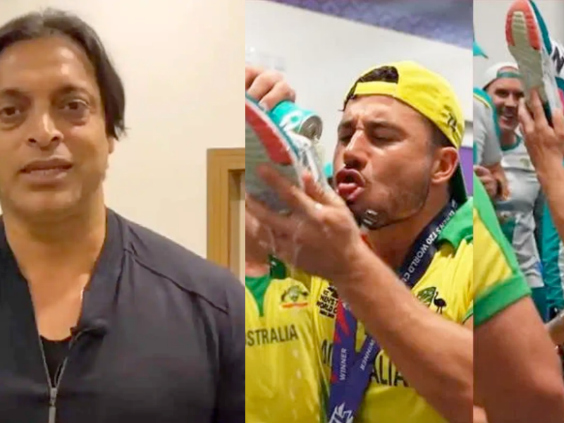 A Little Disgusting Way Of Celebrating – Shoaib Akhtar On Australian Players Drinking Beer From Shoes After T20 World Cup 2021 Victory